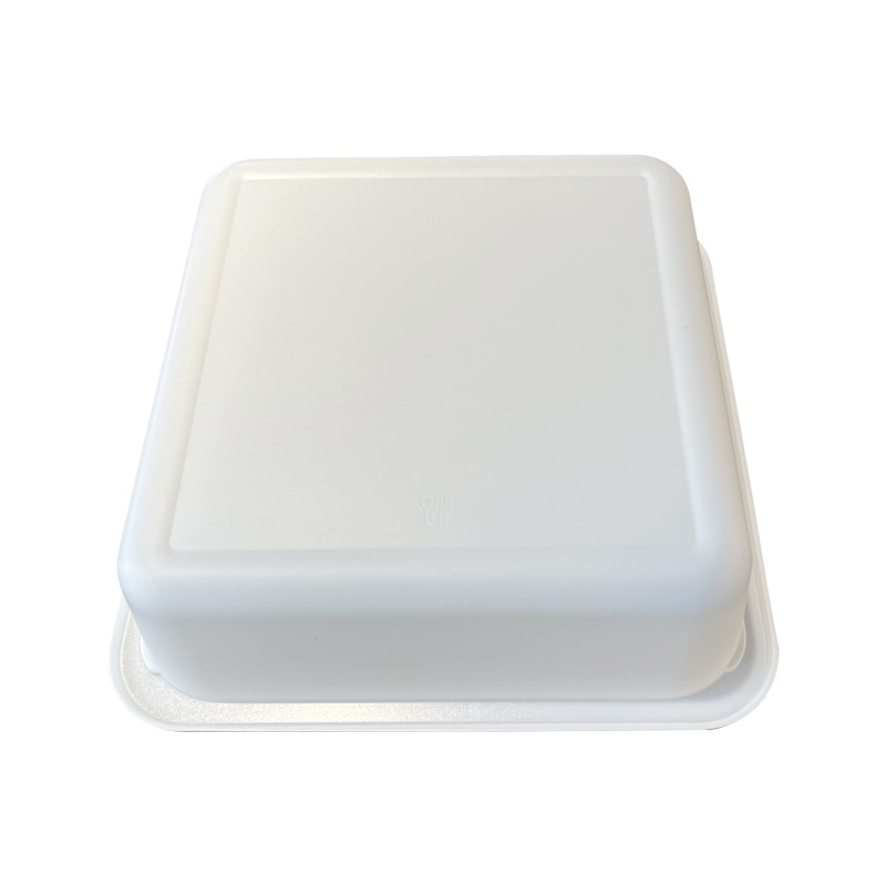 Model 029 - 40 oz Square White CPET Tray 