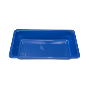 Model 021 - 10 oz Rectangle Blue Airline CPET Tray