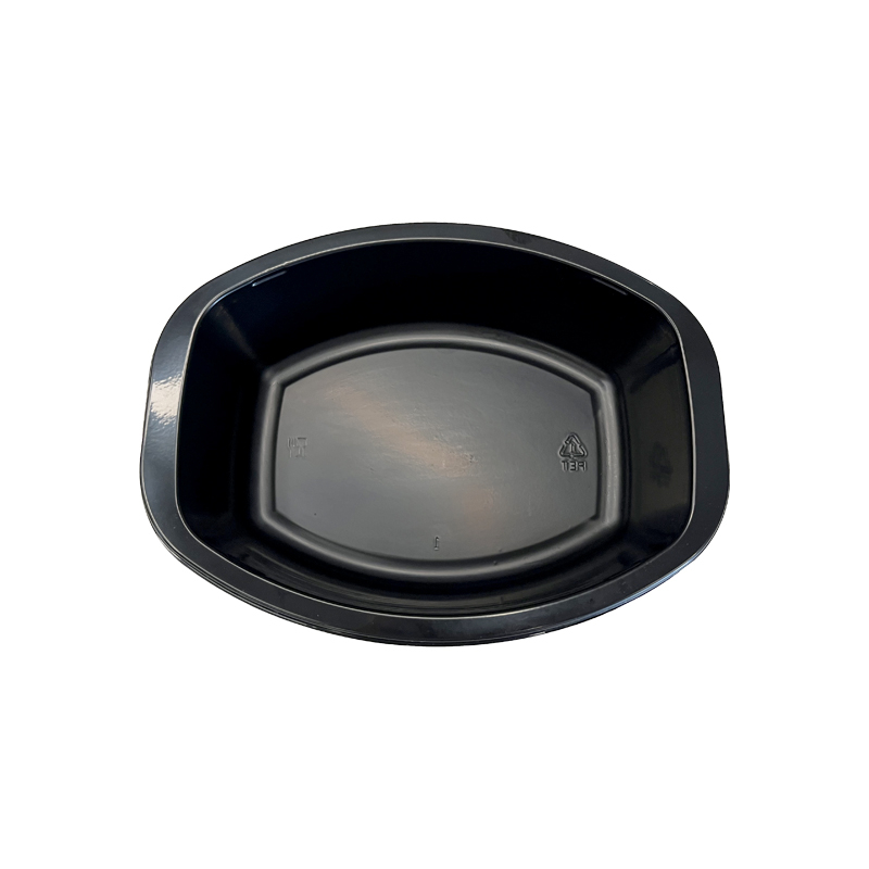 Model HS29 - 20 oz Oval Black CPET Tray