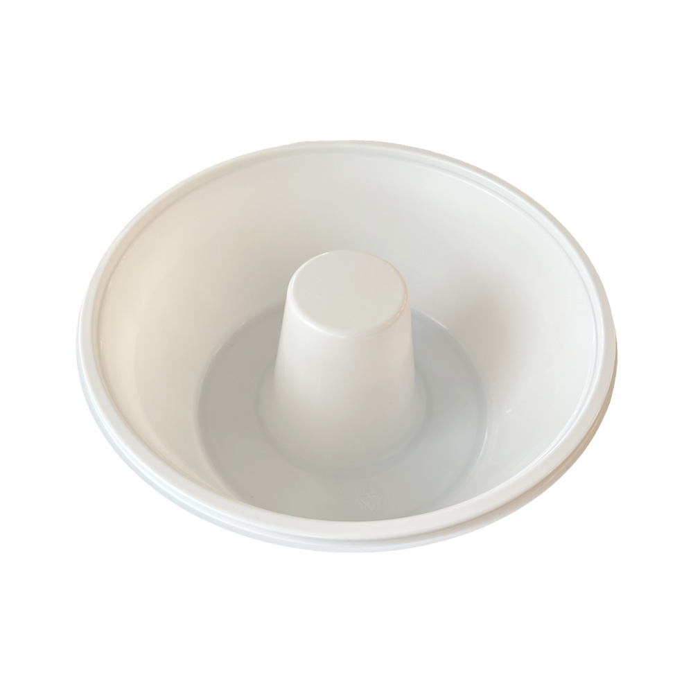 Model HS33 - 35 oz Round White CPET Tray