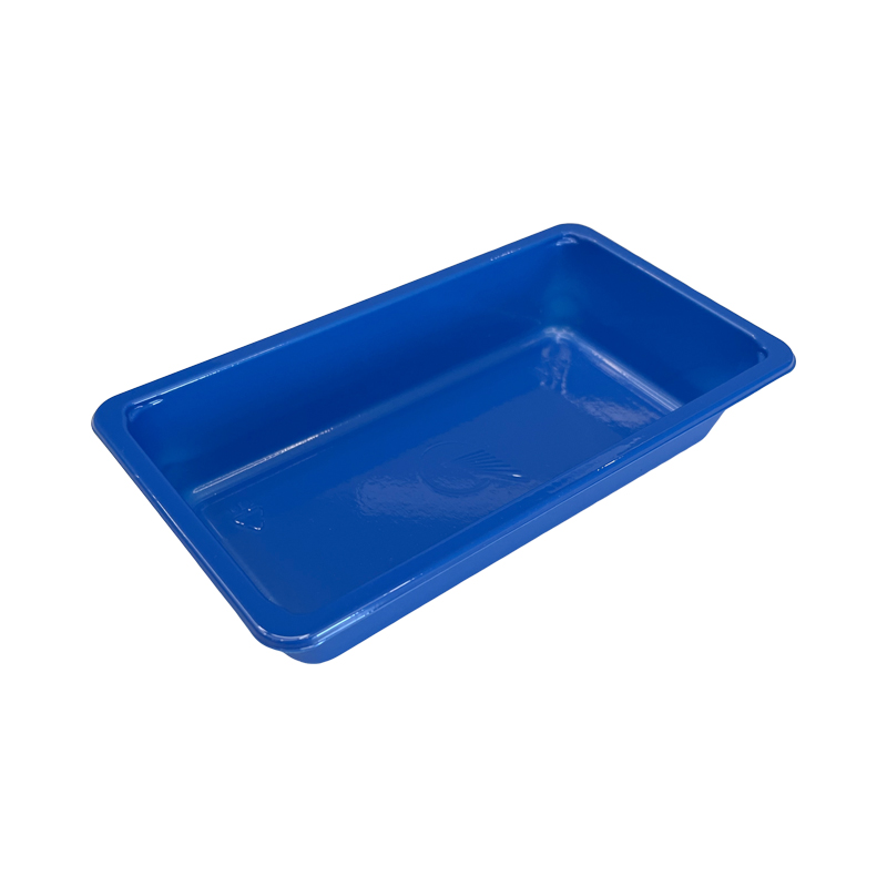 Model 021 - 10 oz Rectangle Blue Airline CPET Tray