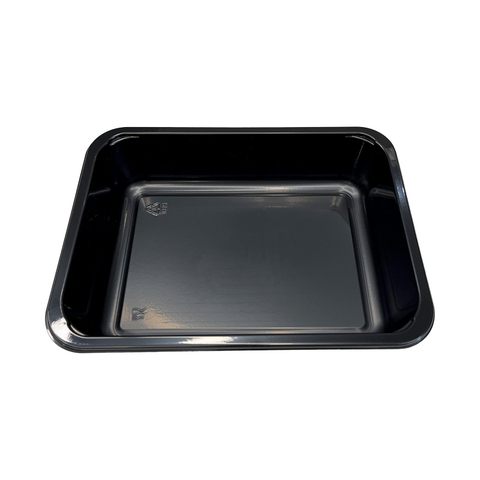 Model HS32 - 37 oz Rectangle Black CPET Tray