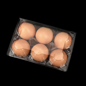 HSQY 6-count Clear Plastic Egg Cartons