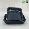 Support Customization Microwaveable Black/White Cpet Bakery Plastic Food Tray