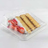 HSQY 6.81*4.72 Inches Disposable Plastic Cookie Packaging Clear Bakery Container