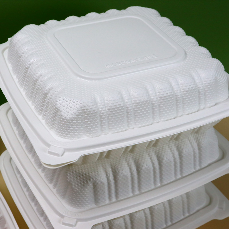 HSQY 83PP3C Take Out Disposable PP Lunch Box Plastic Packing Case Food Container 