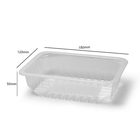 HSQY 7.09X4.72X1.97 In Rectangle Clear Plastic PP High Barrier Tray