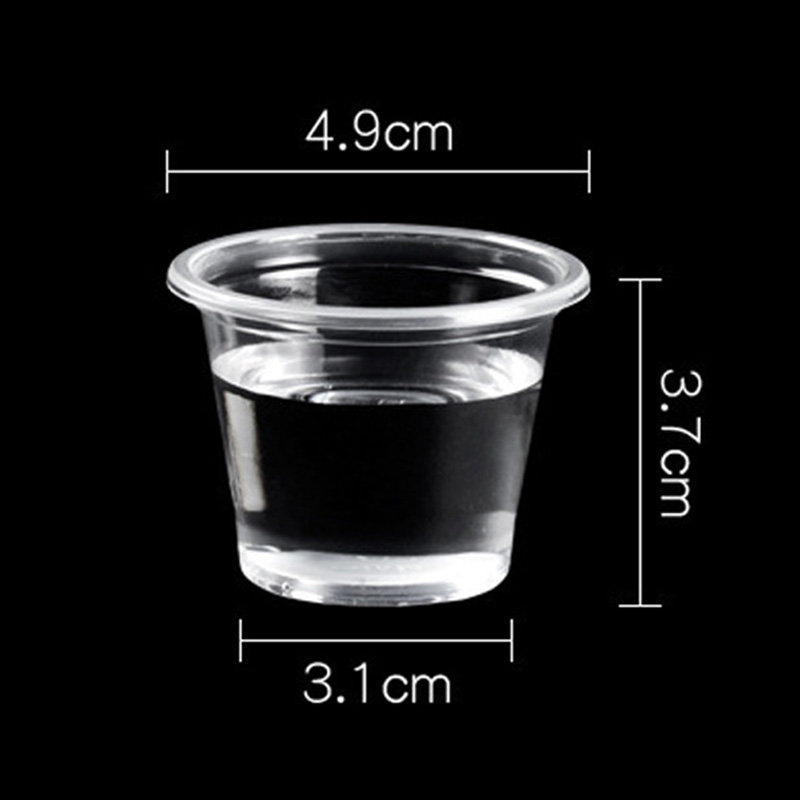 HSQY 0.6oz 1oz 1.5oz 3oz Clear PP Plastic Portion Cups