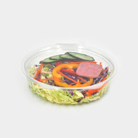 HSQY Recipiente para saladeira com tampa articulada de plástico redondo transparente de 6,9 ​​x 1,7 polegadas para animais de estimação