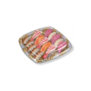 HSQY 8.9 x 8.9 x 0.8 Inch Square Sushi Tray Container with Lid