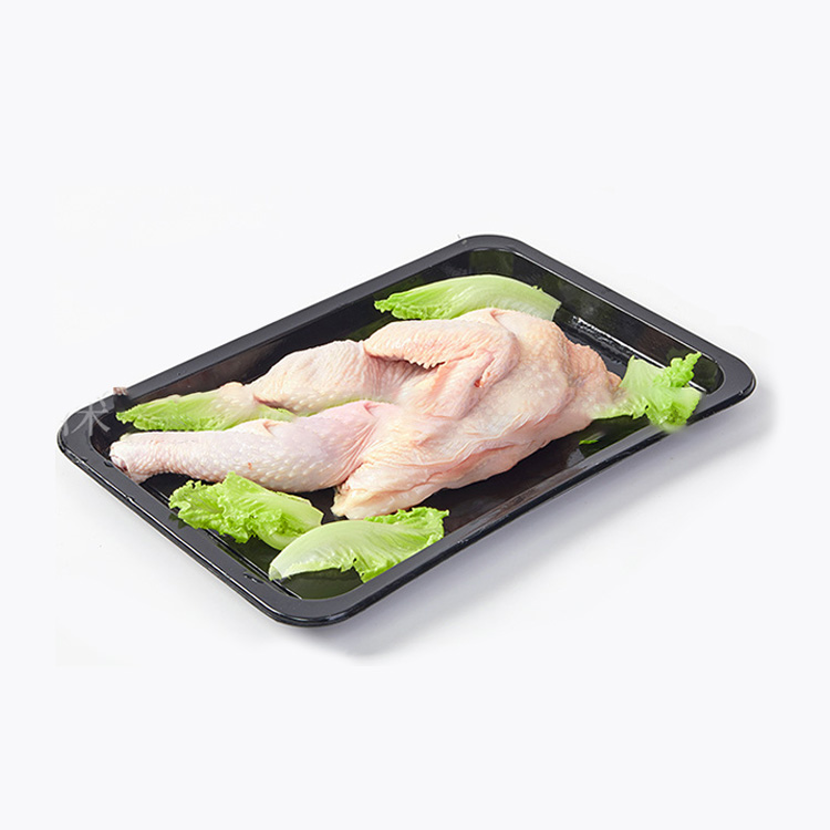 HSQY Black Disposable PP Meat Packing Trays