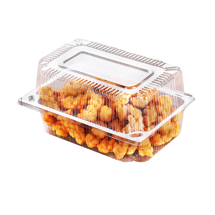 HSQY XXXXXXXXXXXXXXXInch Disposable Plastic Hinged Clear Bakery Container