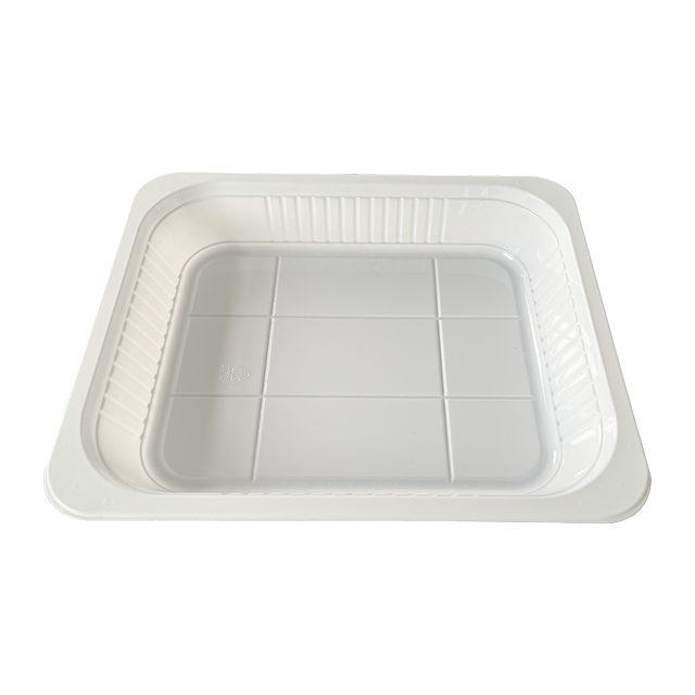 Model 003 - 88 oz Rectangle Black CPET Container