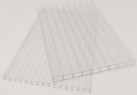 heldere dubbelwandige polycarbonaatplaat