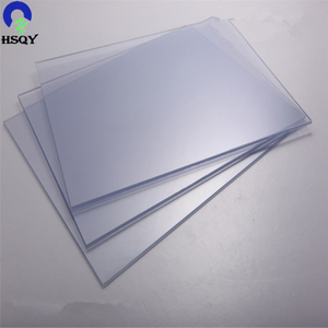 610*915mm Transparent with Blue Tint Rigid PVC Sheet For Garment Template