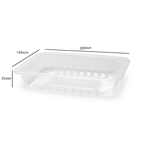 HSQY 7.87X5.51X1.38 In Rectangle Clear Plastic PP High Barrier Tray