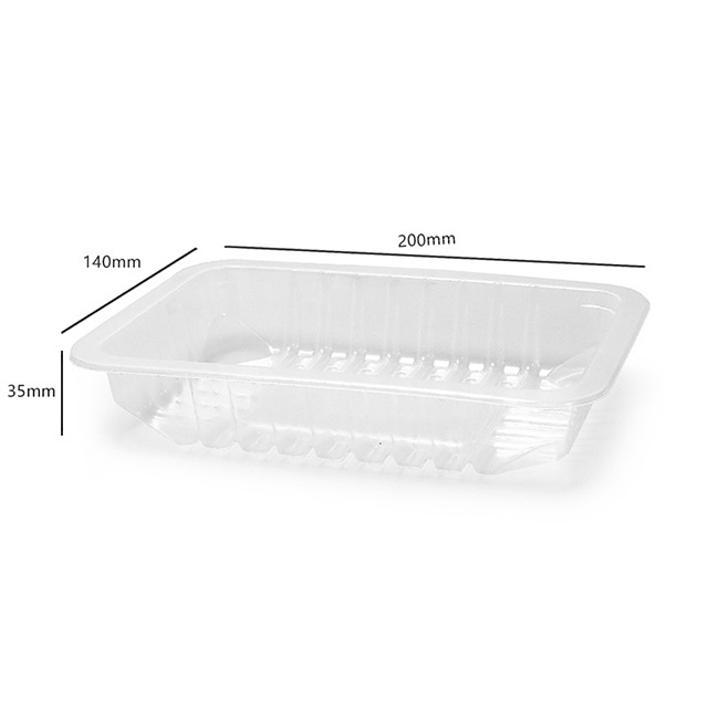 HSQY 7.87X5.51X1.38 In Rectangle Clear Plastic PP High Barrier Tray