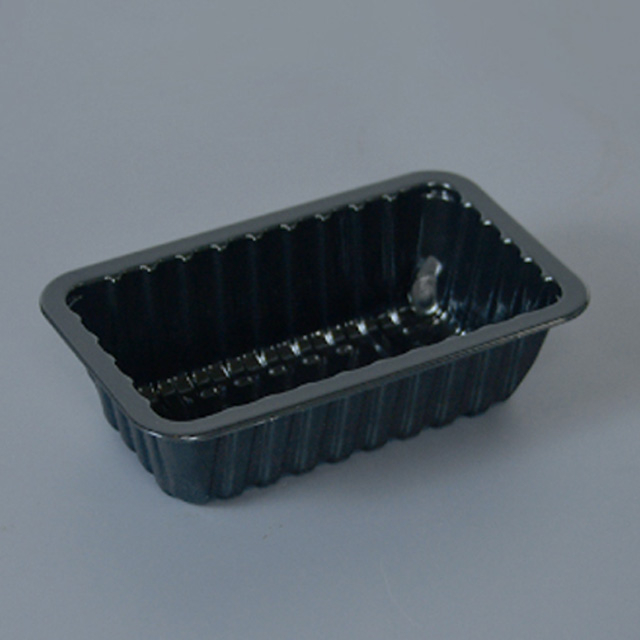 HSQY 8.7X5.1X2.4 In Rectangle Black Plastic PP High Barrier Tray