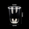 HSQY 12oz 17oz 24oz 95mm Diameter U-Shape Clear Plastic PP Injection Cups