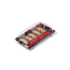 HSQY 9.6 X 5.9 X 1.4 Inch Rectangle Sushi Tray Container with Lid