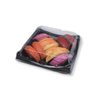 HSQY 7.5 x 4.6 x 1.5 Inch Rectangle Sushi Tray Container with Lid