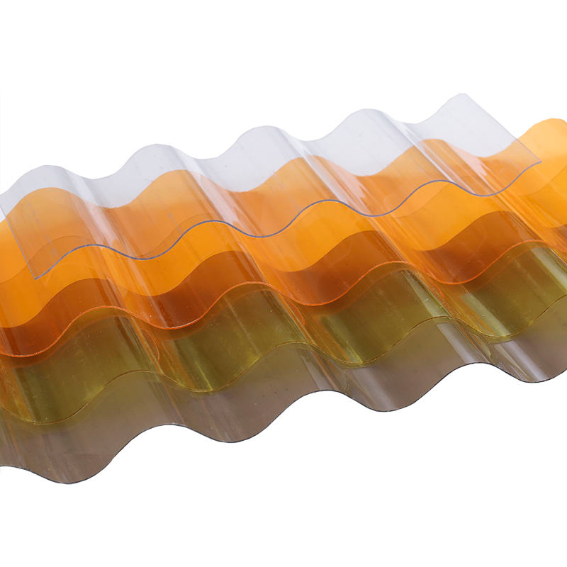 HSQY UV Resistant Colored Polycarbonate Corrugated Wave Sheet