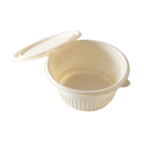 PLA Beige Disposable Food Trays