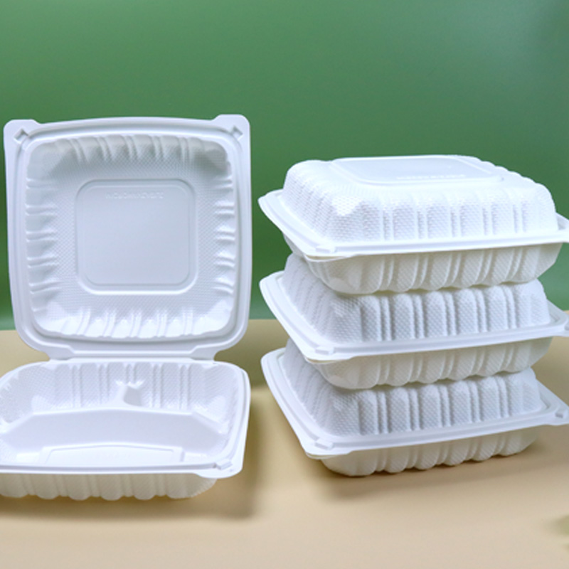 HSQY 83PP3C Take Out Disposable PP Lunch Box Plastic Packing Case Food Container 