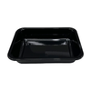 Model 010 - 22 oz Rectangle Black CPET Tray