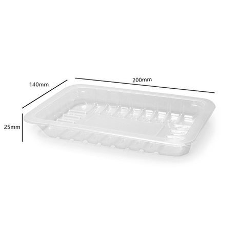 HSQY 7.87X5.51X0.984 In Rectangle Clear Plastic PP High Barrier Tray