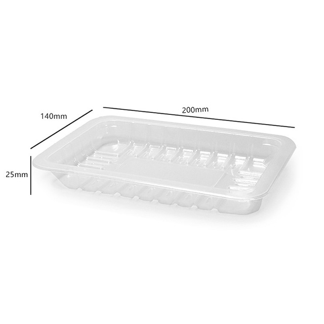 HSQY 7.87X5.51X0.984 In Rectangle Clear Plastic PP High Barrier Tray