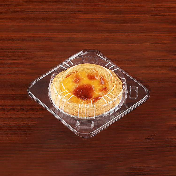 HSQY 5.12*5.12 Inches Disposable Plastic Clear Bakery Container