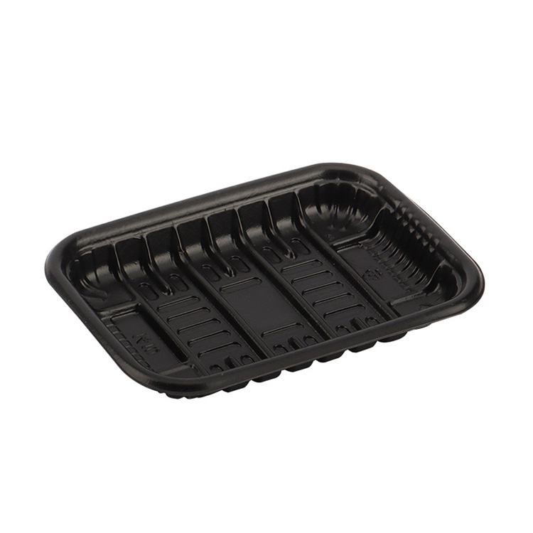 HSQY Black Disposable PP Meat Packing Trays