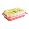 HSQY 3.5x3.9x2.4 Inch Disposable Plastic Clear Bakery Container