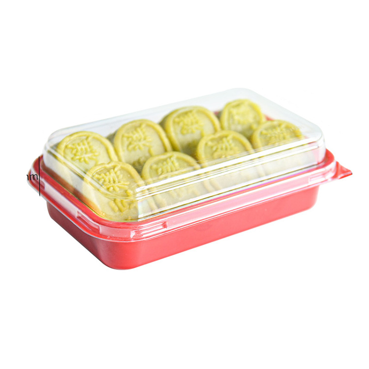 HSQY 3.5x3.9x2.4 Inch Disposable Plastic Clear Bakery Container