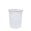 HSQY 32 oz. Disposable Clear PP Plastic Takeout Lunch Bowl With Lids