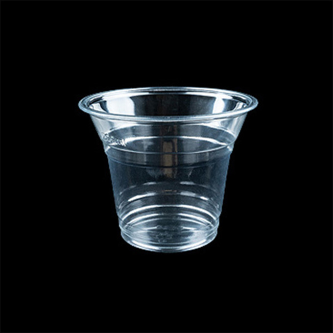 HSQY ⌀90 mm Clear Squat PET Plastic Cups