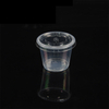 HSQY 0.75oz 1oz 1.5oz 2oz 2.5oz 3.25oz 4oz 5.5oz Round Clear Plastic Sauce Cup with Lid