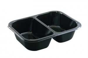 Eco-Friendly And Reusable Disposable CPET Takeaway Meals Food Tray