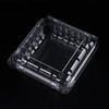 HSQY 4.25*4.17*1.61 Inches Disposable Rectangle Clear Clamshell Produce Berry Container