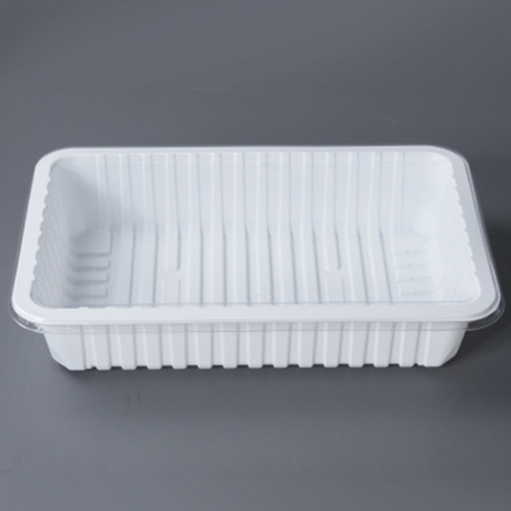 HSQY 12.9X8.6X2.6 In Rectangle White Plastic PP High Barrier Tray