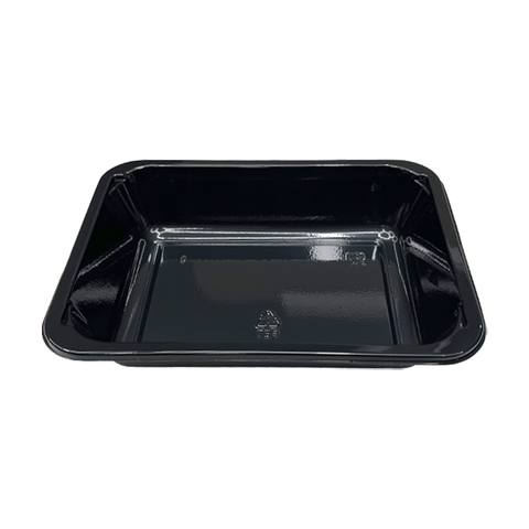 Model 019 - 26 oz Rectangle Black CPET Tray