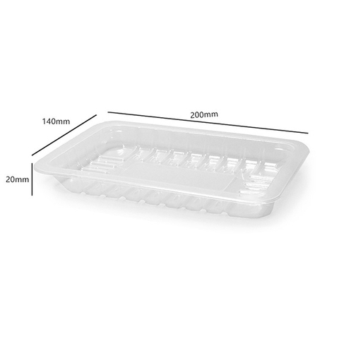 HSQY 7.87X5.51X0.787 In Rectangle Clear Plastic PP High Barrier Tray