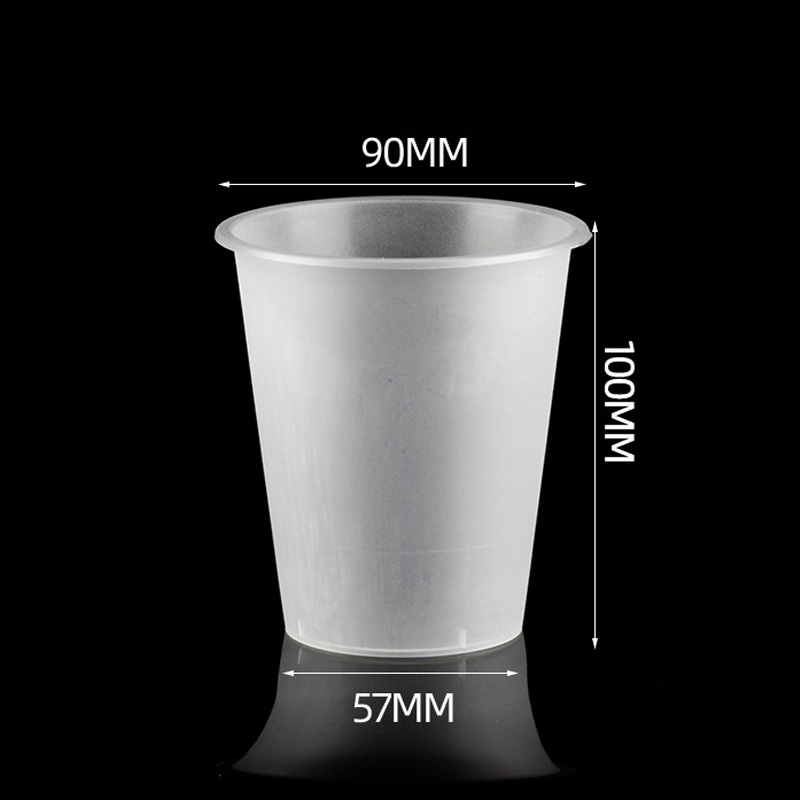 HSQY 12oz 17oz 24oz 90mm Diameter Frosted Plastic PP Injection Cups