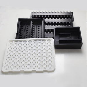 HSQY Custom Size Black Plastic Blister Insert Tray