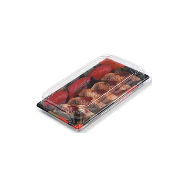 HSQY 9.6 X 5.9 X 1.4 Inch Rectangle Sushi Tray Container with Lid