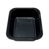 Model 032 - 8 oz Rectangle Black CPET Tray