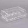 HSQY 6.81*4.72 Inches Disposable Plastic Cookie Packaging Clear Bakery Container