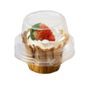 HSQY 1 2 4 6 12 24 Count Disposable Clear Plastic Cupcake Containers