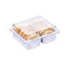 HSQY 3.5x3.9x2.4 Inch Disposable Plastic Clear Bakery Container